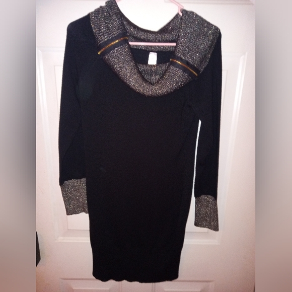 no boundries Other - 3/$10 Black Dress with Gold Trim & Gold Zippers No Boundaries  Medium 7/9